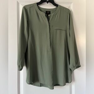 JM Collection Sage Blouse - Size M